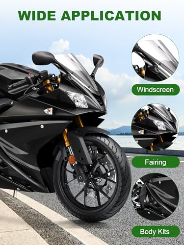 195Pcs Motorcycle Fairing Bolt Kit Green M5 M6 Stainless Steel - color: green
