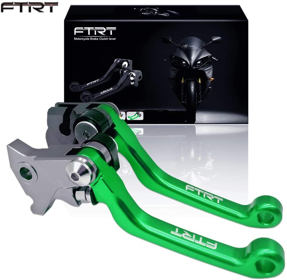 Pivot Dirt Bike Brake Clutch Levers Compatible with KLX140 2008-2021, KLX140L 2008-2020, KLX140G 2017-2020, KLX140R KLX140RF 2021; Green - color: Green, size: KLX140/KLX140L/KLX140G/KLX140R/KLX140RF