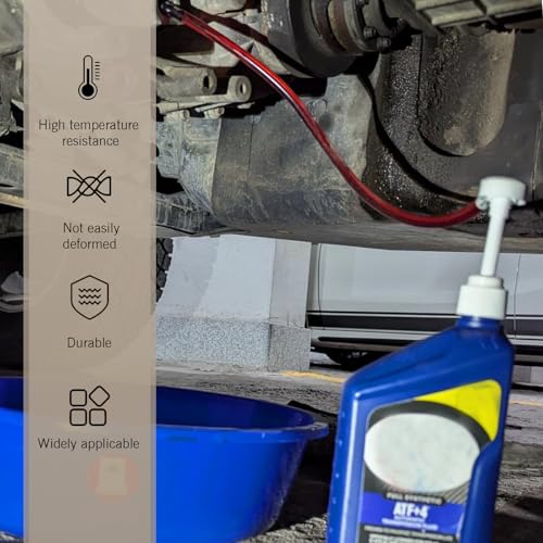 Transmission Fluid Pump Kit, Car Lower Unit Gear Oil Pump for Standard Quart Bottles, Multi-Purpose Auto Fluid Transfer Pumps with 3/8" Swivel & 8mm 10mm Adapter, for Most Car Boat Motorcycle