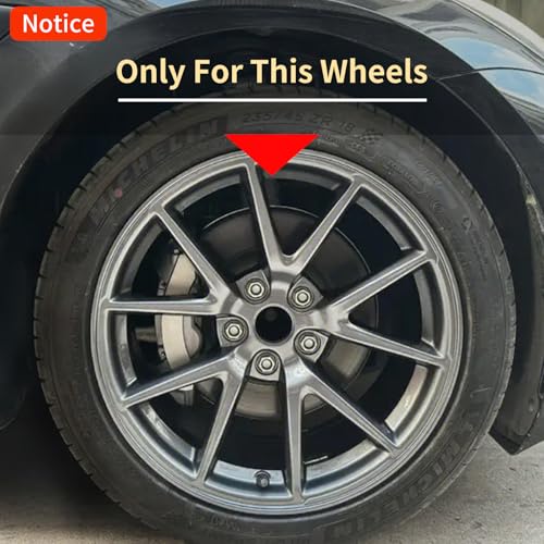 4PCS Wheel Cover for Tesla Model 3 (2017-2023) Hubcaps 18 Inch Matte Black Arachnid Style Hub Cap for Car Decoration Accessories - size: 18 inch, style: M3-Legacy-Arachnid Style