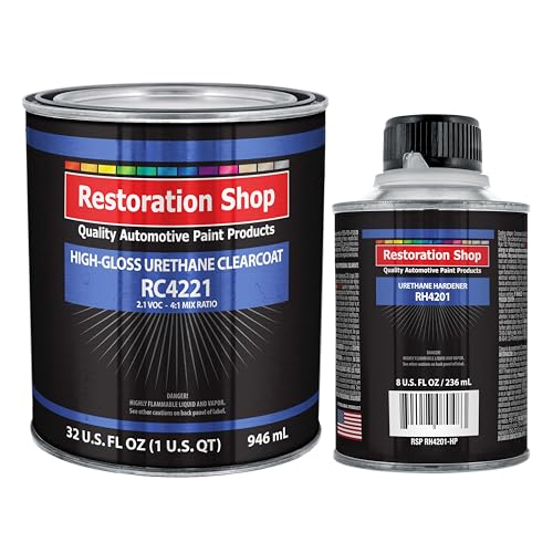 Restoration Shop 2.1 VOC High Gloss Automotive Urethane Clear, Quart Kit