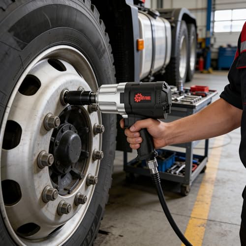 Trivd Frol Air Impact Wrench - 3/4 Inch Air Impact Gun, Up to 2100 Ft.lbs, 6000RPM High Torque Impact Driver, Twin Hammer Pneumatic Impact Wrench for Auto Repair, Tire Shop