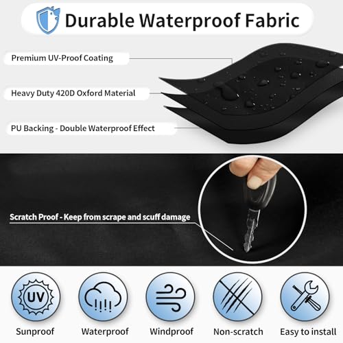OutdoorLines Waterproof RV Tire Covers Dual Axle Cover - color: Black, size: Dual-Axle - Fits Tire Diameters 30"-33"