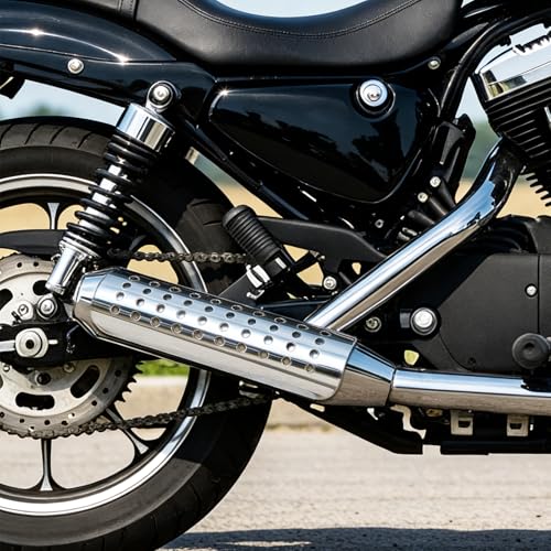 Universal Motorcycle Exhaust Heat Shield, Metal Shield Intake Baffle Cover with 90-110mm Clamps (Silver) - color: silver