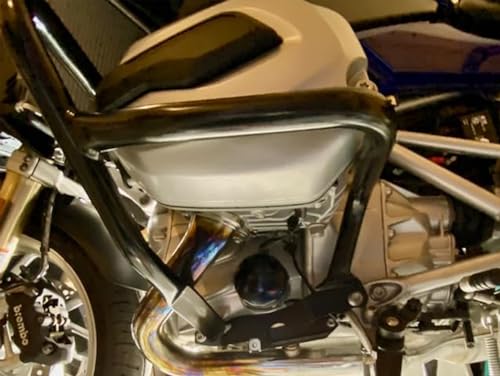 Worldmotop Engine Guard Crash Bar Protector Replacement for BMW R1200RT R1200 RT 2014 2015 2016 2017 2018(Black, Front) - size: Front