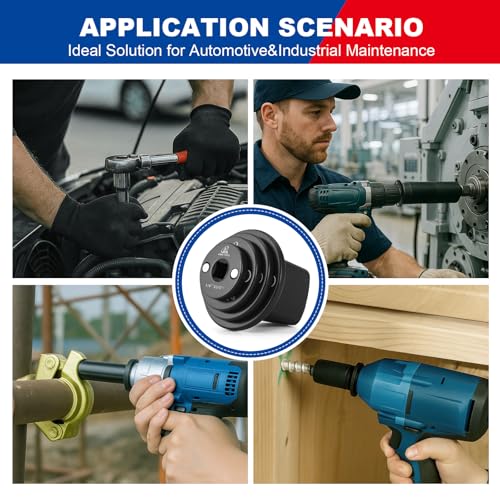 Socket Set Adapter,Low Profile Impact Socket Set Works with Impact Wrench,Torque Wrench,Electric Ratchet,Designed for Confined Space,3/8" to 1/2", 1/4" to 3/8", 3/4" to 1", 1/2" to 3/4", 4PC