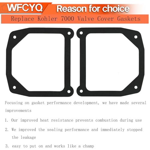 Valve Cover Gaskets Fit Kohler 7000 Series with Stamped Steel Covers