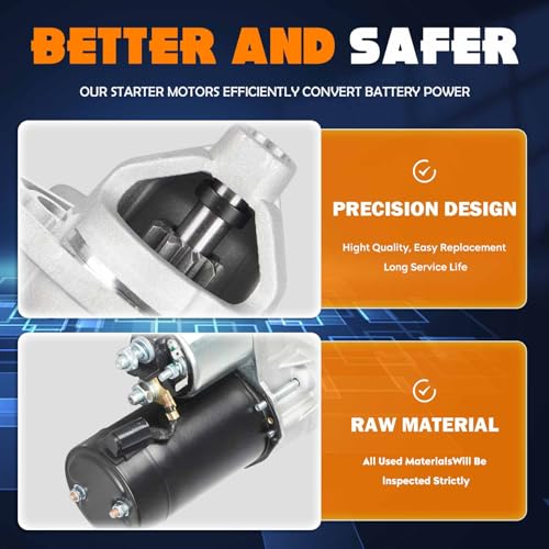 New Starter 1.9 1.9L Fit for Saturn SL SL1 SL2 1995-2002 1.9L, for SC1 SC2 1995-2002 1.9L, for SW1 1995-1999 for SW2 1995-2001 410-40000, 21023232, 17667, 19154, 6432, 6445, 6448, 17515, 25490