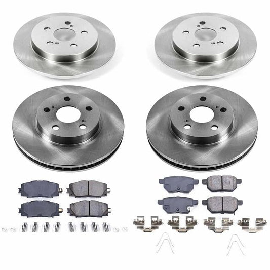 PowerStop Z17 Replacement Brake Pad & Rotor Kit Front & Rear KOE5871