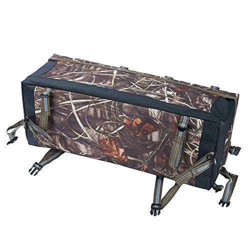 ATV Cargo Bag Rear Rack Gear Bag Made of 600D Waterproof Fabric with Topside Bungee Tie-Down Storage Padded-Bottom Multi-compartment Camo - color: Camouflage