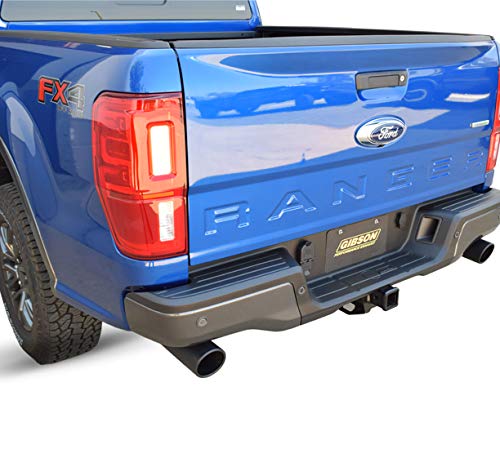 Gibson Black Elite Cat-Back Dual Split Exhaust System, Stainless