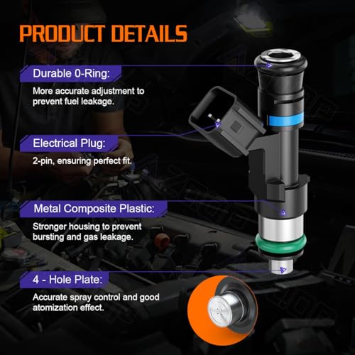 Fuel Injectors For Ford Explorer Mustang Ranger, For Mercury Mountaineer - size: For Ford Mustang/Explorer/Ranger 4.0L (2006-2010)