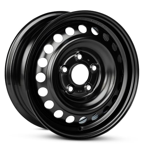 For 2017-2020 Hyundai Elantra 15 Inch Black Painted Steel Rim - OE Direct Replacement - Road Ready Car Wheel - size: Fits: 2017-2018 Hyundai Elantra - 15" x 6"