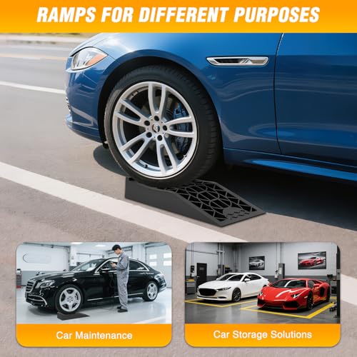 Nilight Low Profile Car Service Ramps, 10,000 lb GVW Capacity, 2-Pack