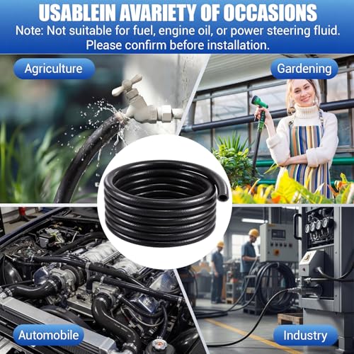 Outus 3/4" Id, 25ft Silicone Heater Hose,Coolant Radiator Hose, Black, 1 - color: Black, size: 3/4" ID, 25ft