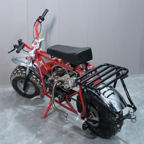 JMCHstore Universal Chrome Wide Fender for for Coleman CT200U CT200UEX BT200X, Mudguard for Axis M200 Viper 200 HS200 196cc Off-Road Mini Bike 8 inch rim parts (200CC) - size: 200CC