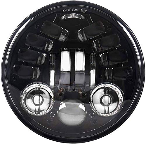 Eagle Lights 5.75 inch LED Motorcycle Headlight Kit with Integrated Turn Signals for VTX with Bracket and Hardware - Plug and Play fits 2002-2008 VTX 1800, VTX 1300 - color: LED Headlight and Turn Signals