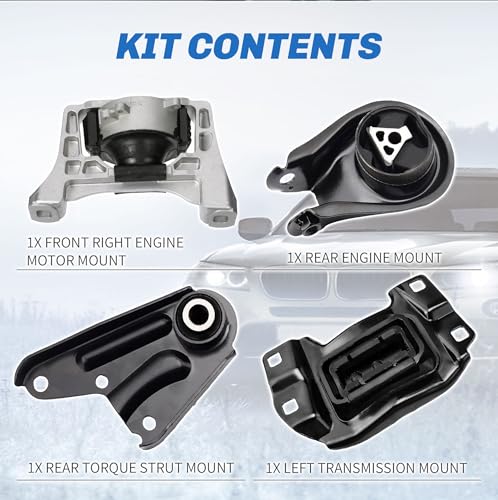 Front & Rear Engine Mount Kit Motor Mount (for Mazda 3 / 5) - size: For Mazda 3 / 5