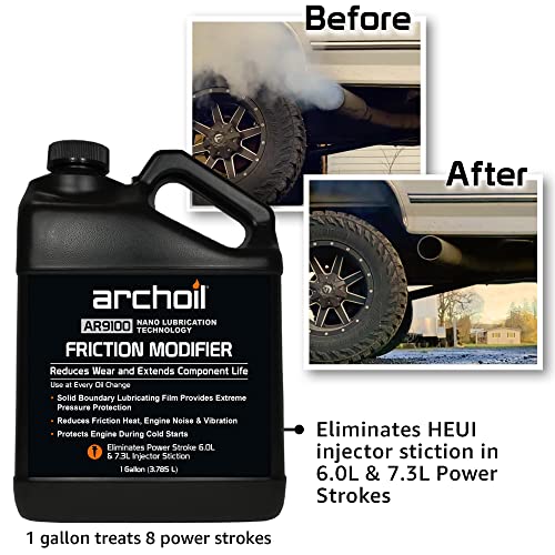 Archoil AR9100 Oil Additive (1 Gallon) for All Engines - Power Stroke Stiction Treatment, Friction Modifier, Anti-Wear Protection