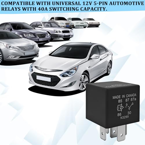 P6STD FOAB-14B192-AA Automotive Relays, 12V 5 Pin Fuel Pump Starter Relays - size: 4 PCS