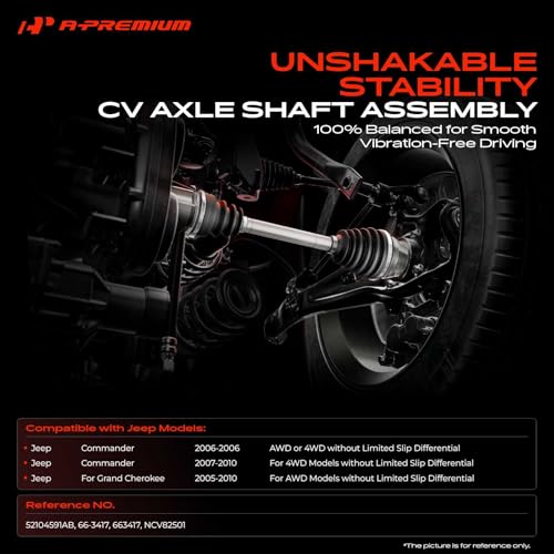 A-Premium Front Left Driver Side CV Axle Shaft Assembly - style: Front Driver Side