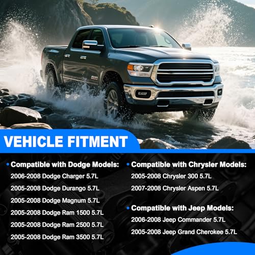 5.7 Hemi NON MDS 리프터 및 캠축 캠 키트, 플러그, 헤드 개스킷 및 볼트 포함, 2005-2008 닷지 램 1500 2500 3500 충전기 듀랑고 매그넘, 크라이슬러 300, 지프 그랜드 체로키 5.7L V8용 - color: 비 MDS 키트