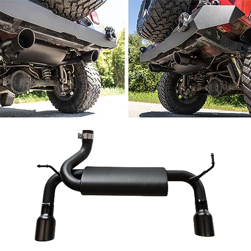 Exhaust Muffler System Kit For 2007-2018 Wrangler JK 2/4 Door