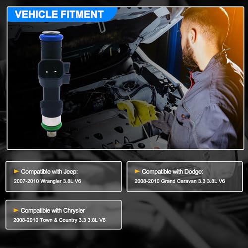 HiSport 0280158119 04861667AA 연료 인젝터 6피스 4홀 3.3L 3.8L V6