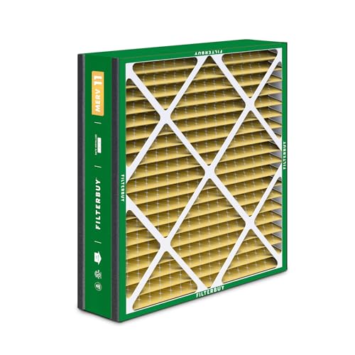 Filterbuy 20x20x5 Air Filter MERV 11 Pet & Allergy Defense (4-Pack) - style: 20x20x5 (Actual: 19.63 x 20.63 x 4.88)
