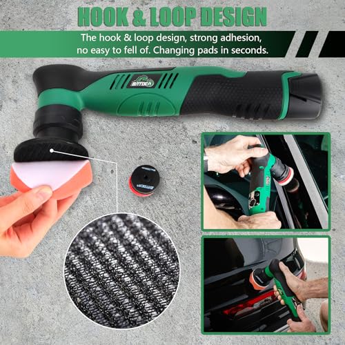 BATOCA S5 Cordless Mini Car Polisher Buffer Sander Rotary & Dual Action - color: White