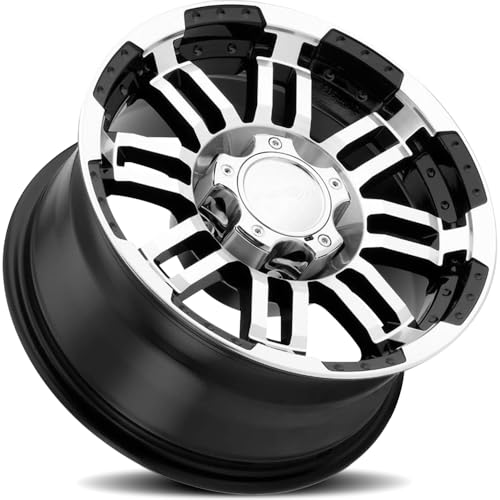 Vision Warrior 375 Gloss Black Machined Face Wheel (17x8.5"/5x139.7mm)