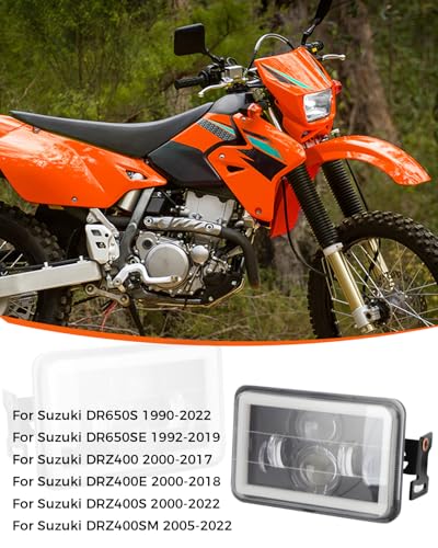 LED Headlight Light Bar Kit for Suzuki DR650S DRZ400 Series - size: Light Bar Dual-beam LED headlights