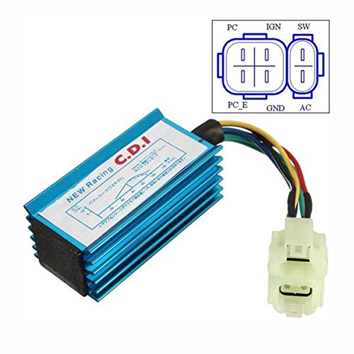 Glixal GY6 50cc 150cc High Performance Racing Blue CDI Box, No Rev Limit
