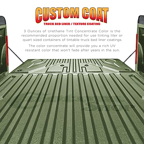 Custom Coat 3 Ounce, Woodland Green, Bedliner Tint Concentrate - color: Woodland Green, size: 3-Ounce (Pack of 1)