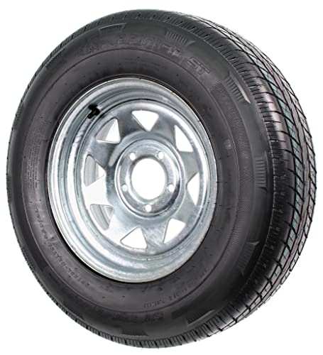 eCustomrim 2-Pack Radial Trailer Tire Rim Assembly ST205/75R14 Galvanized
