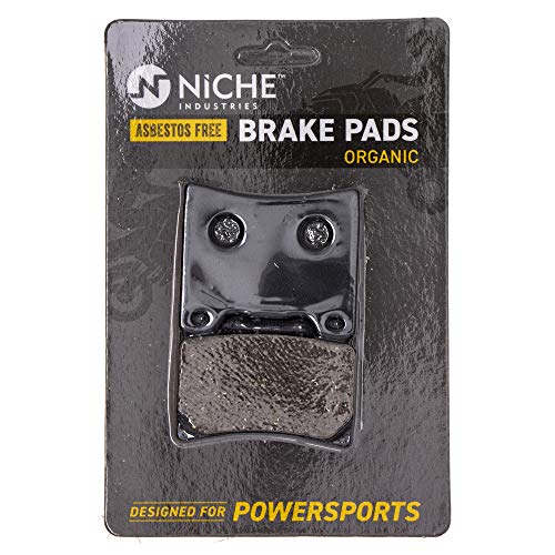 NICHE Front Rear Brake Pad Set for Yamaha 3XF-W0045-50-00 Organic - size: Organic