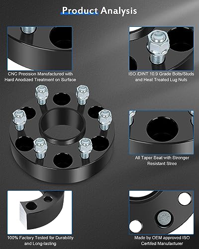 ECCPP 4PCS Wheel Spacers 1.5" 6x5.5 for Ram for 1500 2019-2025