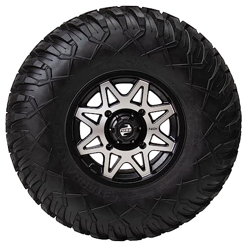 4/156 Tusk Tintic Wheel 14x7 5.0 + 2.0 Machined/Black For Yamaha Wolverine RMAX2 1000 Sport 2022-2025
