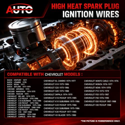 9608U Spark Plug Wire Set for Buick Checker Chevrolet