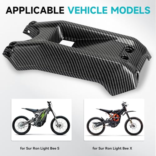 XINGWU Battery Cover for Surron Light Bee X/S Sur Ron LBX Electric Dirt Bike Battery Wrap Protector E-Bike Battery Case Replacement Carbon Fiber Style - size: Battery Cover, style: Carbon Fiber Style