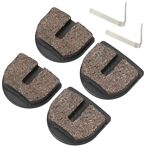 GREHUA Disc Brake Pads Front and Rear Compatible with Razor MX500 MX650 SX500 Dirt Rocket Quad 500 ATV 4 Wheeler Motocross RSF650 Street Bike E500S Pocket Mod Motovox Electric Scooter Parts 4 Pack