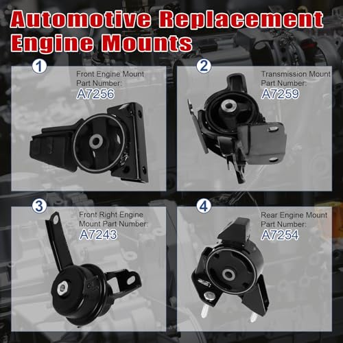 4Pcs Engine Motor Mount Compatible with Chevrolet Prizm