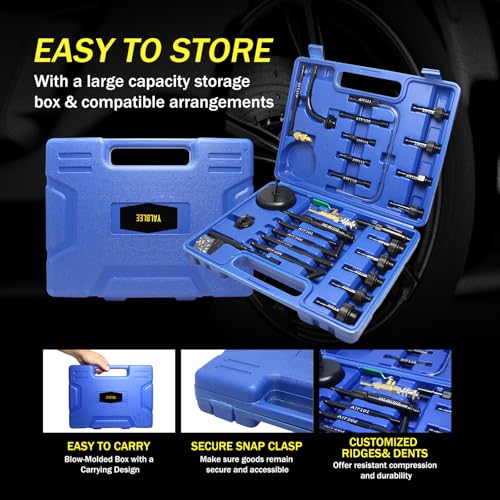 26 PCS Transmission Fluid Filling Adapter, Automatic Fluid Oil ATF Filler Adaptor Set Compatible with Ford, VW, Audi, BMW, Benz, Porsche, Skoda, Nissan, Honda Etc.