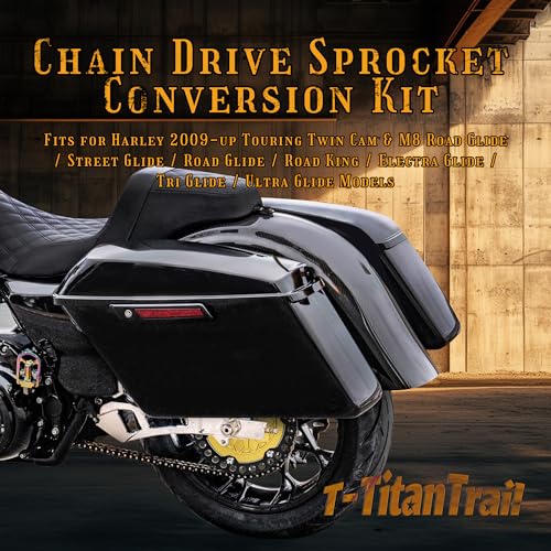 2009-up Touring Belt Drive to Chain Drive Conversion Set, Gold - color: Gold