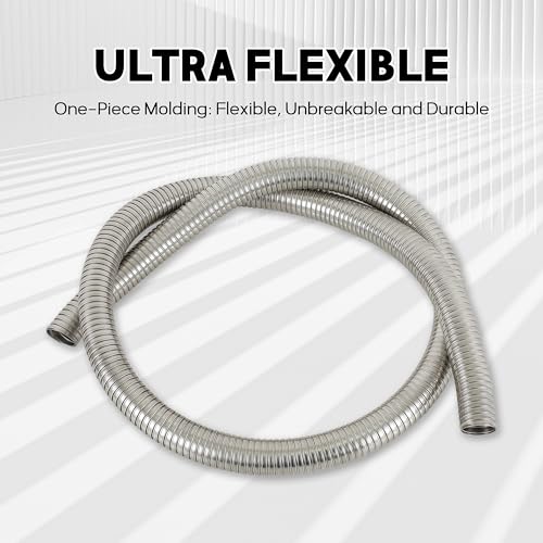 Universal T304 stainless steel Exhaust Flex Pipe Flex Tube-72" 6 Feet Length 2.25" ID - size: 2.25“ X 72"