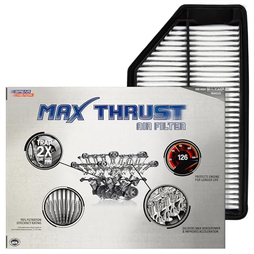 Spearhead Max Thrust Engine Air Filter Replacement | Fits 2011-2017 Odyssey | OEM Fit & High Dust Holding Capacity (MT-042) - size: MT-042 1-Pack
