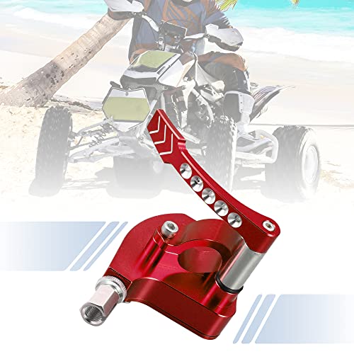 X AUTOHAUX Thumb Throttle Assembly for Yamaha Banshee 350 7/8 Inches Red