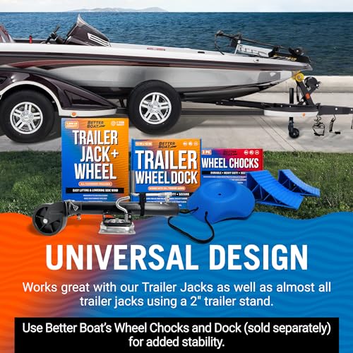 Trailer Jack Wheel Replacement 1200 lb, 5.5 Inch Swivel Wheel for 2 Inch - size: 1200LB Capacity