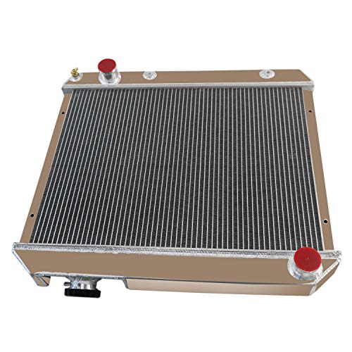 4-Row Racing Radiator Replacement for 1963-1966 Chevy C10 C20 C30 K10 Pickup Truck V8 1964 1965 - size: 4-Row
