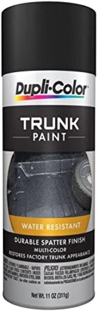 Dupli-Color Trunk Paint, Black & Grey, 11 oz - color: Black/Gray